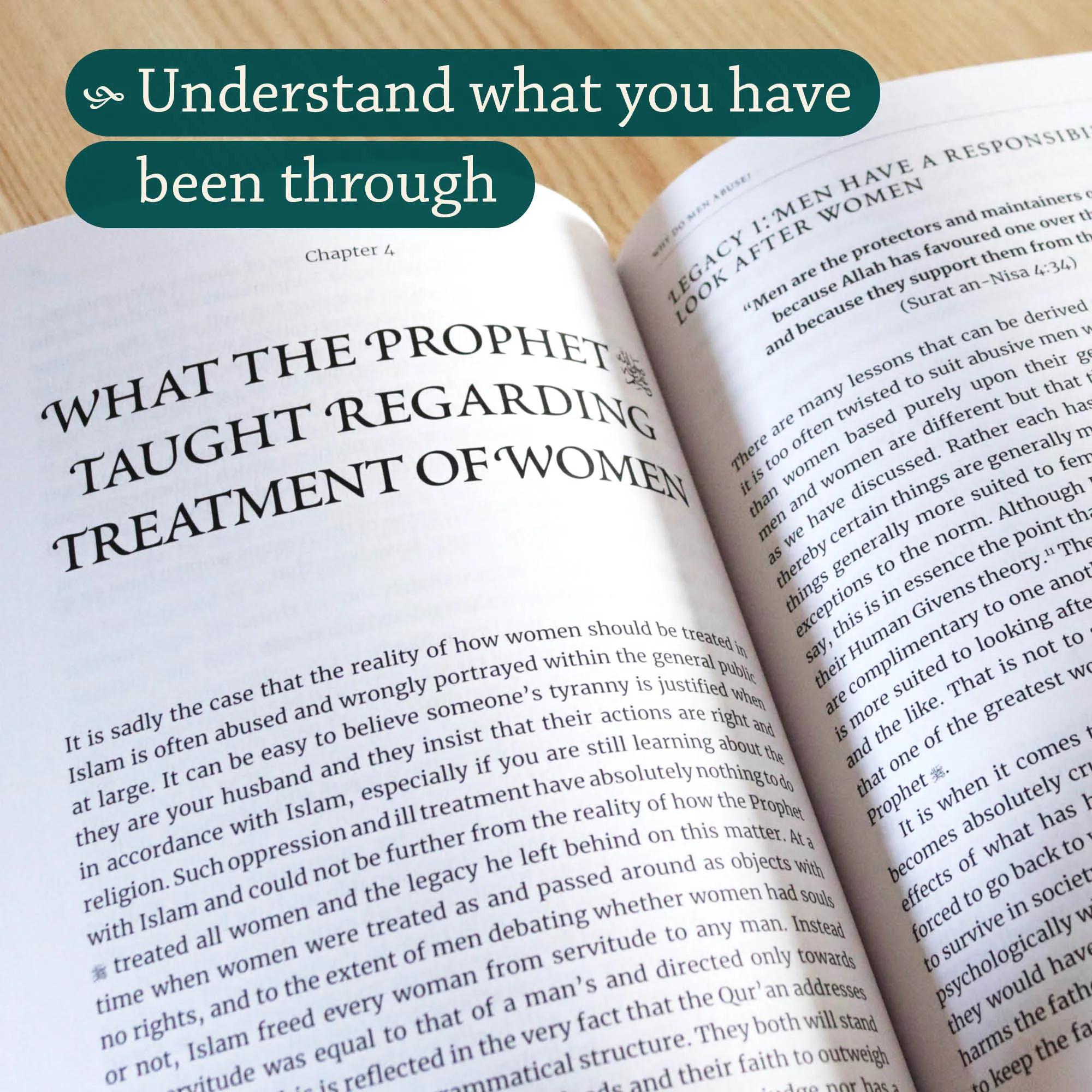 Inside page of Road to Recovery by Rahmanara Chowdhury. Domestic abuse guide for Muslim women by Ta-Ha Publishers