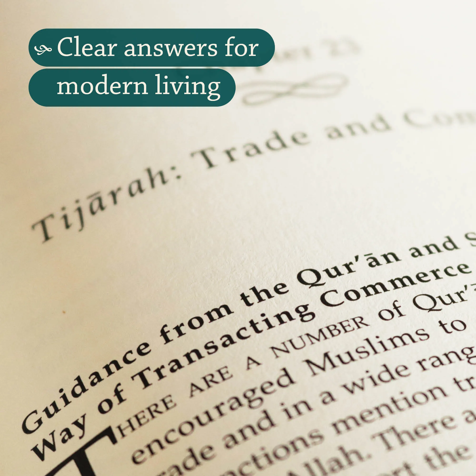 Page close up of Shari‘ah: Islamic Law by Abd ar-Rahman I. Doi, Abdassamad Clarke. Islamic Law textbook by Ta-Ha Publishers