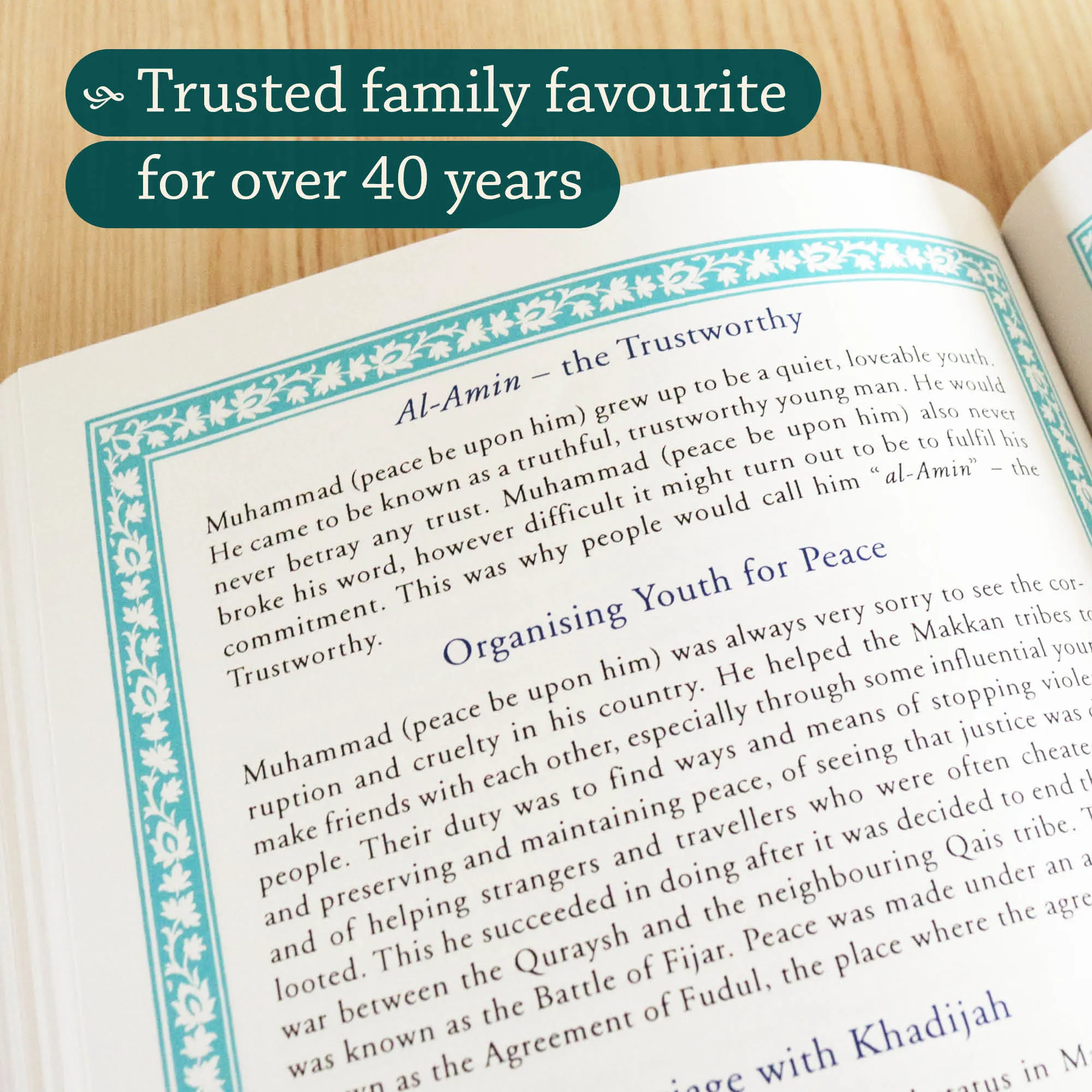 Inside page of The Prophets by Syed Ali Ashraf. Prophets illustrated for children by Ta-Ha Publishers