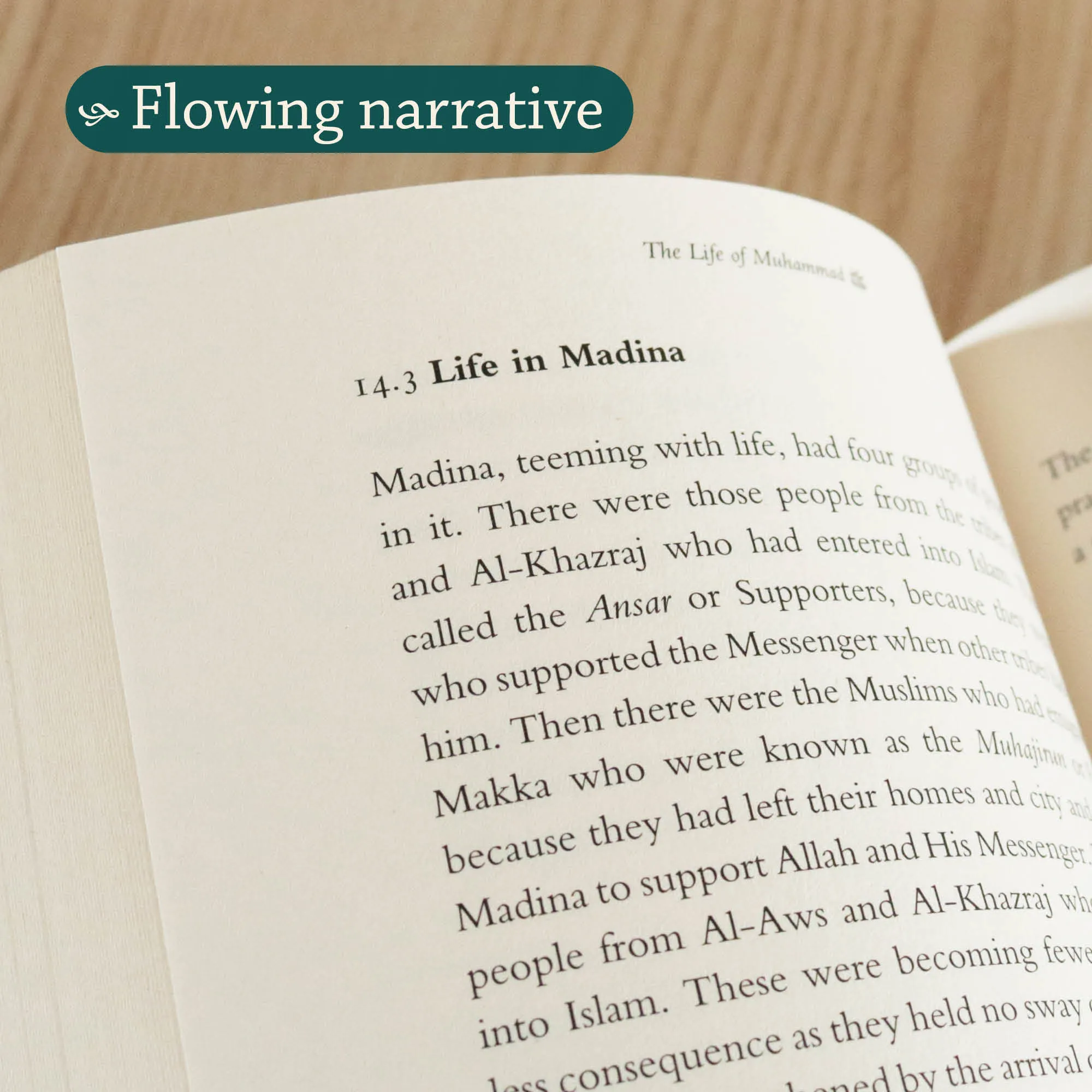 Page detail of The Life of Muhammad by Tahia Al-Ismail. Gentle seerah for teens by Ta-Ha Publishers