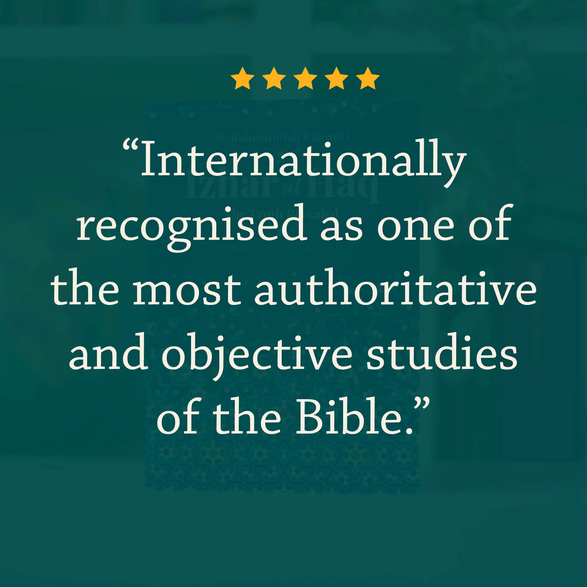 Book Review of Izhar ul Haq, The Truth Revealed by Kairanvi, Wali Razi. Islamic study of Bible by Ta-Ha Publishers